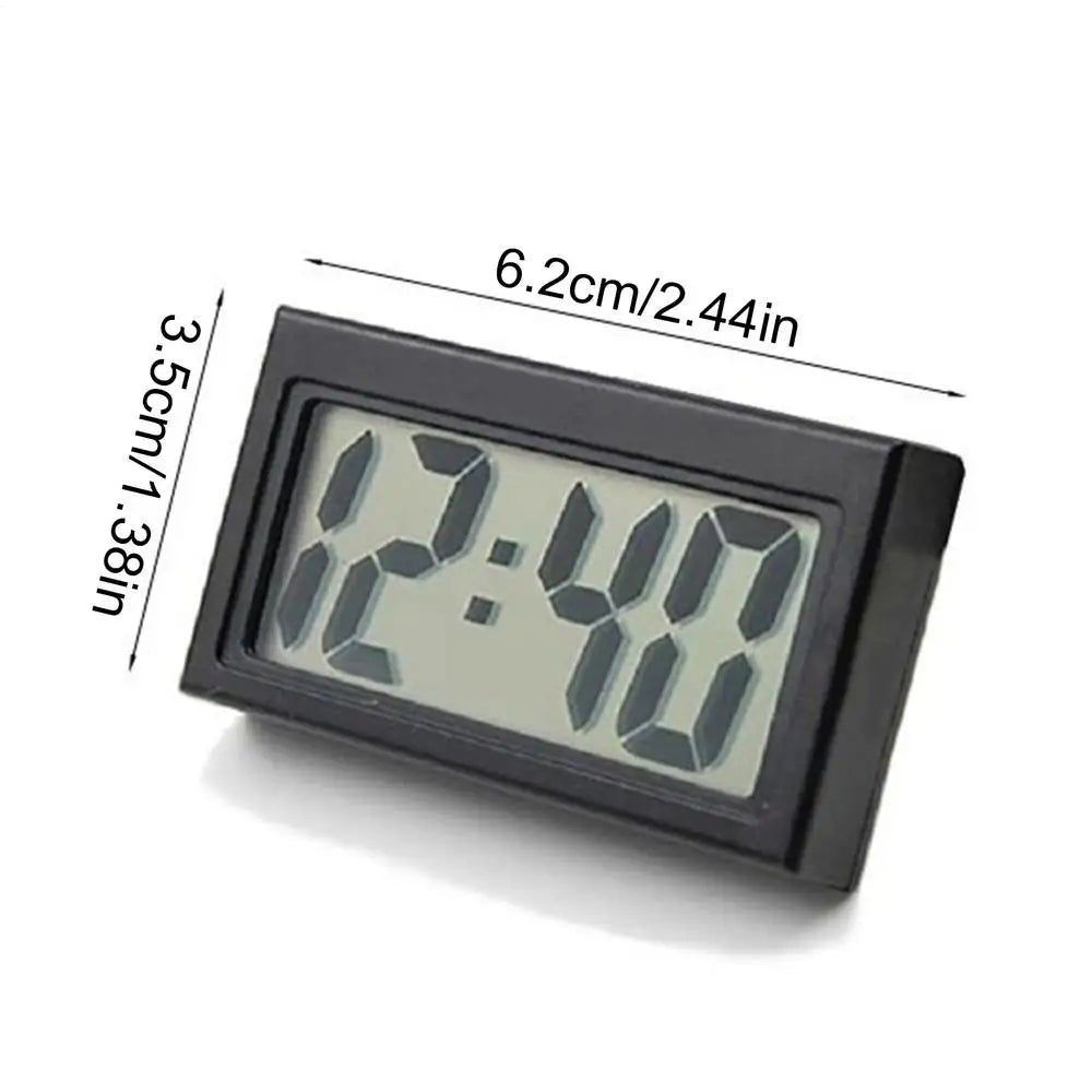 Adhesive Digital Watch Car Clock Small Stick On Clock Small Clock LED digital electronic clock car dashboard adhesive clock Oasis Select Black