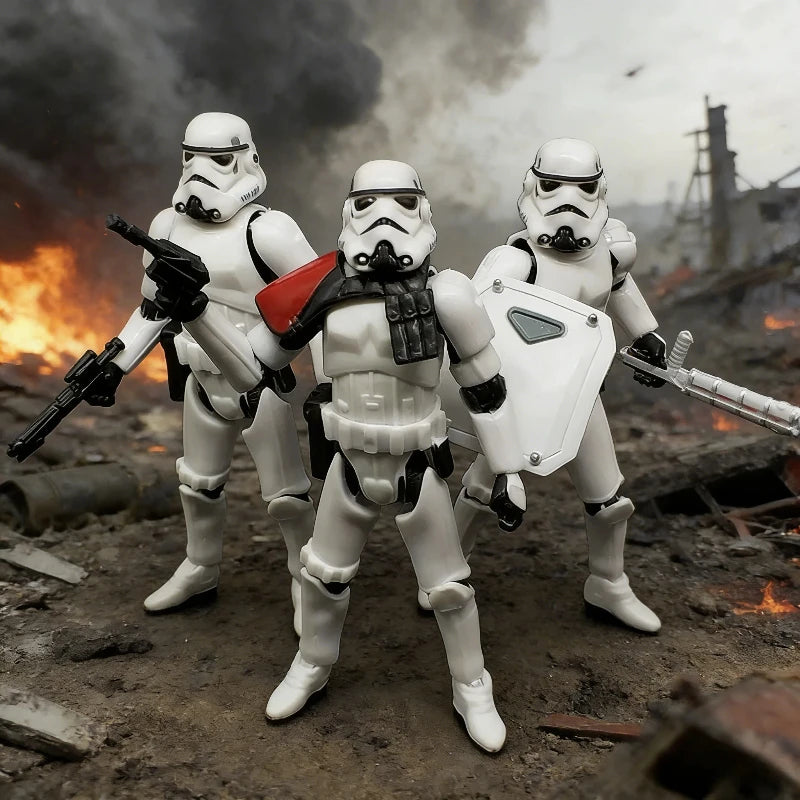 In The Inventory War White Soldiers Black Soldiers Commander Toy Models Black Knights Soldiers Clones Mobile Dolls Ornaments Oasis Select
