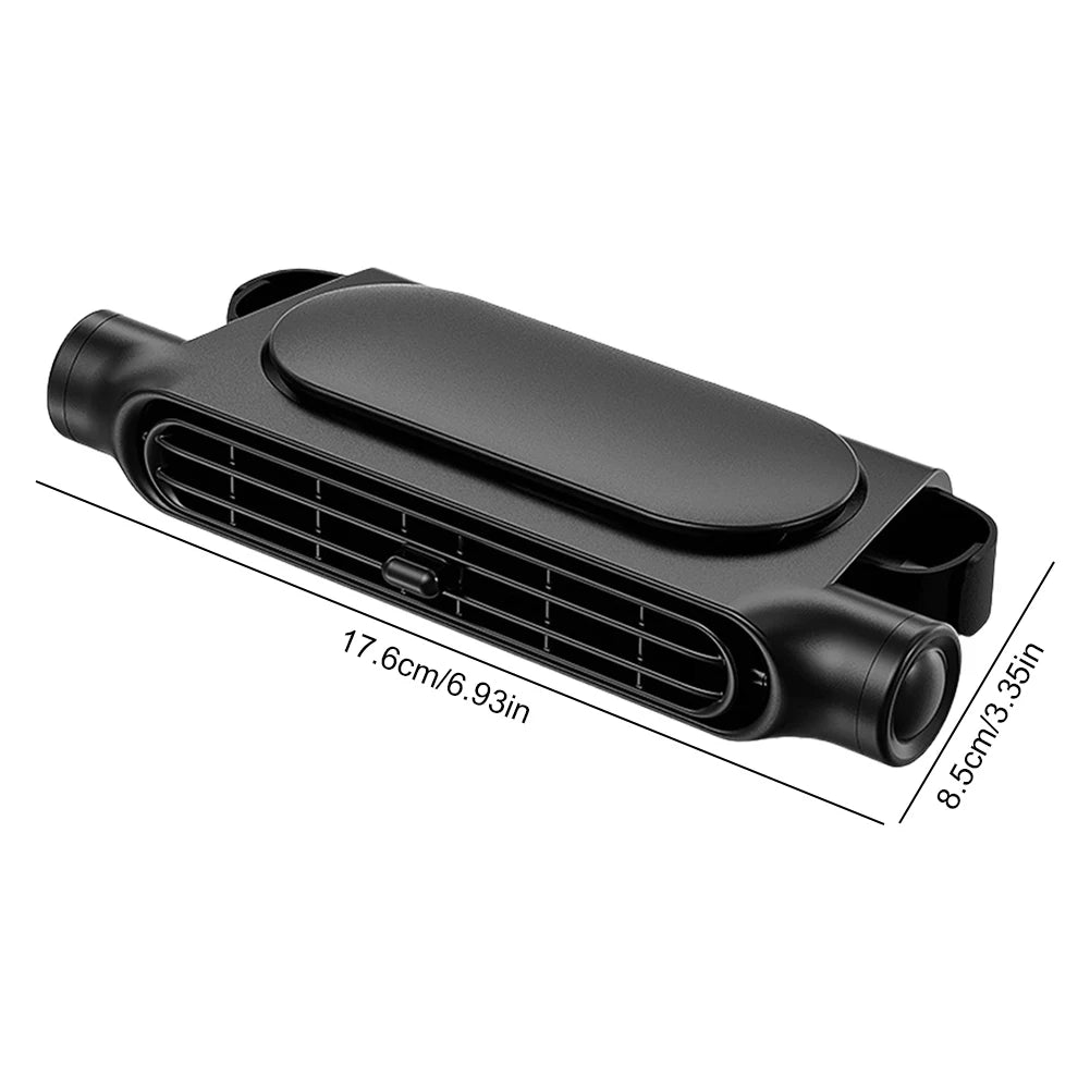 Rechargeable Car Seat Headrest Fan – 3-Speed Backseat Cooling Car Backseat Fan Oasis Select