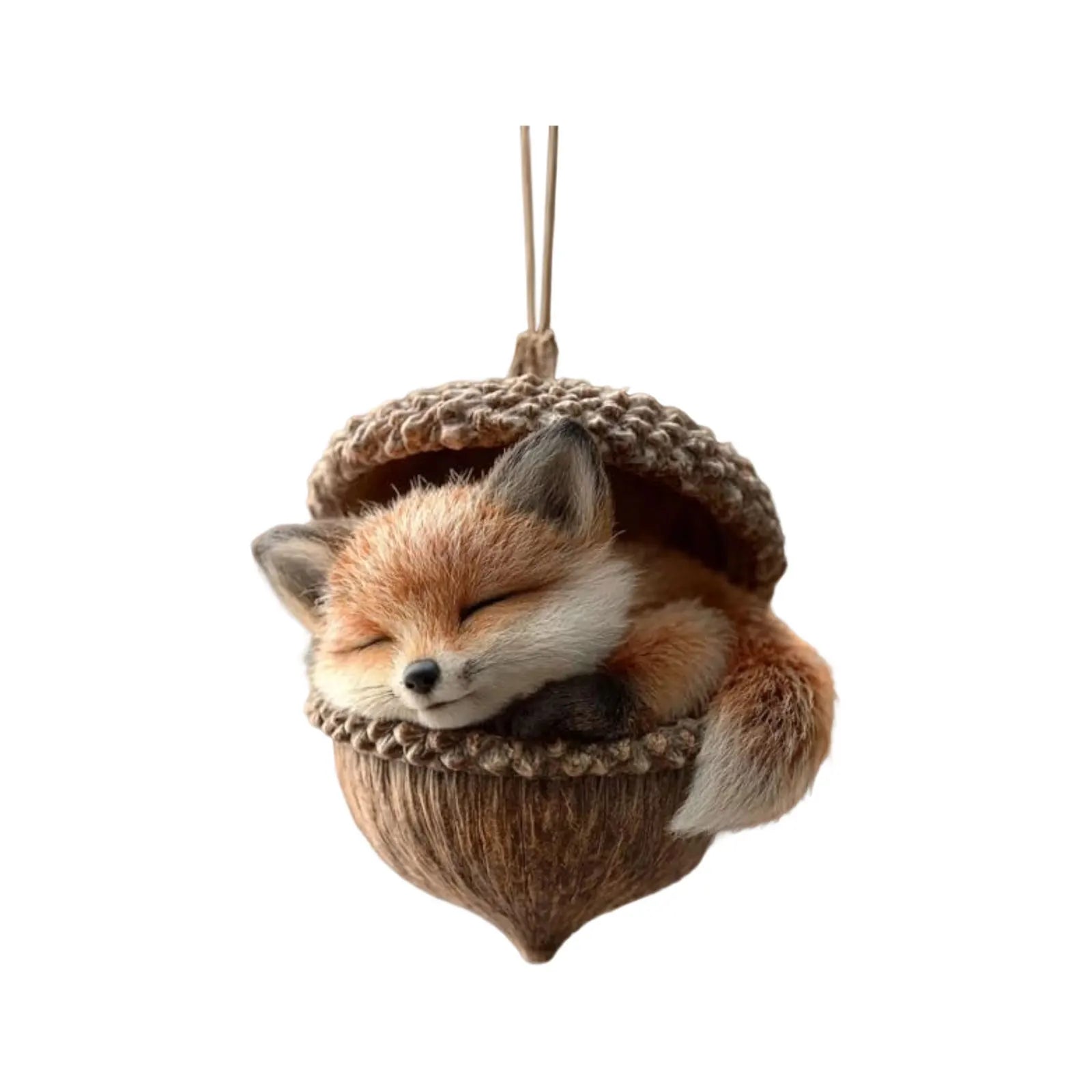 Animal Acorn Christmas Ornaments – Fox Hedgehog Bunny Christmas Tree Ornament Oasis Select