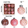 9-Piece DIY Painting Christmas Ball Ornaments Set | 6cm Xmas Tree