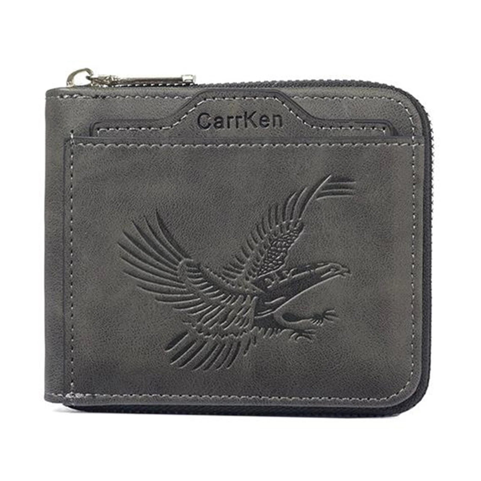 Men's Vintage Eagle-Embossed PU Leather Wallet | Multi Card Slot
