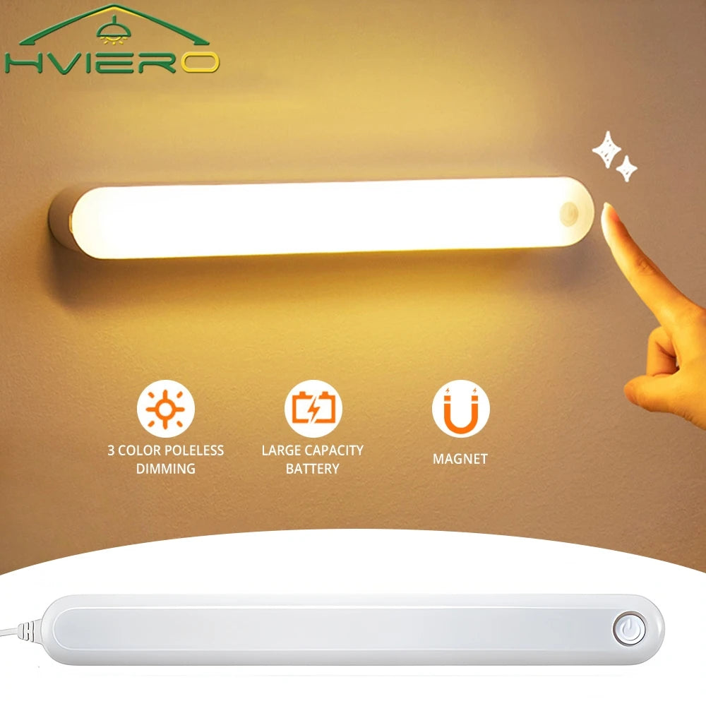 USB Rechargeable LED Night Light – Motion & Touch Sensor Lamp