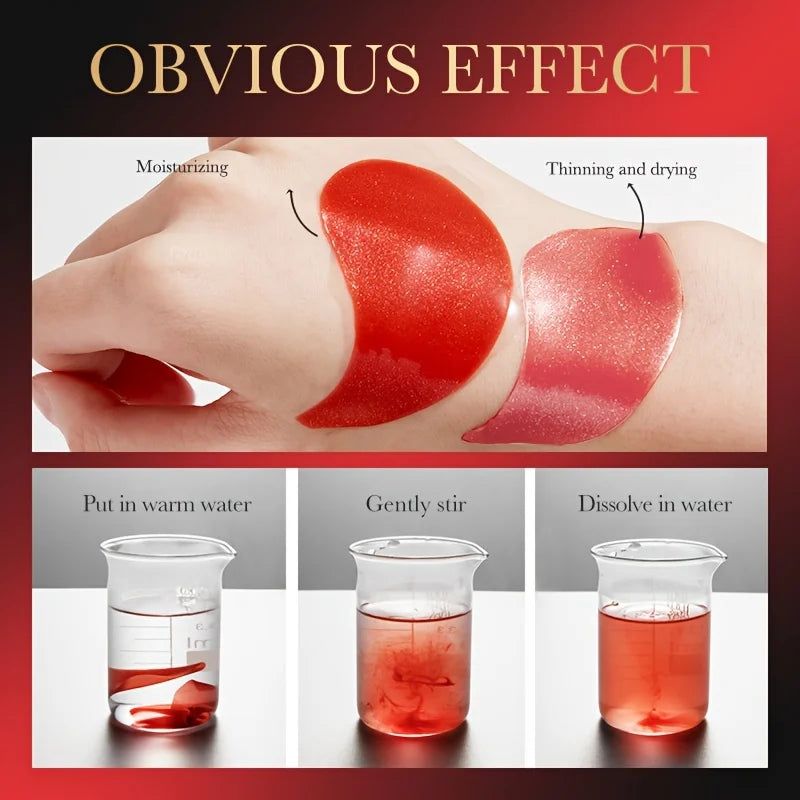 Pomegranate Eye Mask Multi-Effect Nourishing And Moisturizing Eye Patch for Hydrating the Eye Area 60pcs/bottle-1 bottle Oasis Select