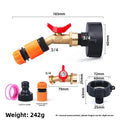 NPS 3/4Thread IBC Tank Faucet Adapter Nipple Garden Hose Quick Connect Alloy Tank Valve Oasis Select C