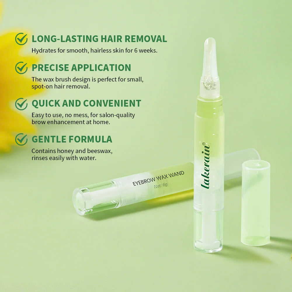 Hair Removal Set Hair & Paper Wax Depilatory Wax Pen for Eyebrow & Facial Hair Gentle Long-Lasting Hair Removal Kit Oasis Select