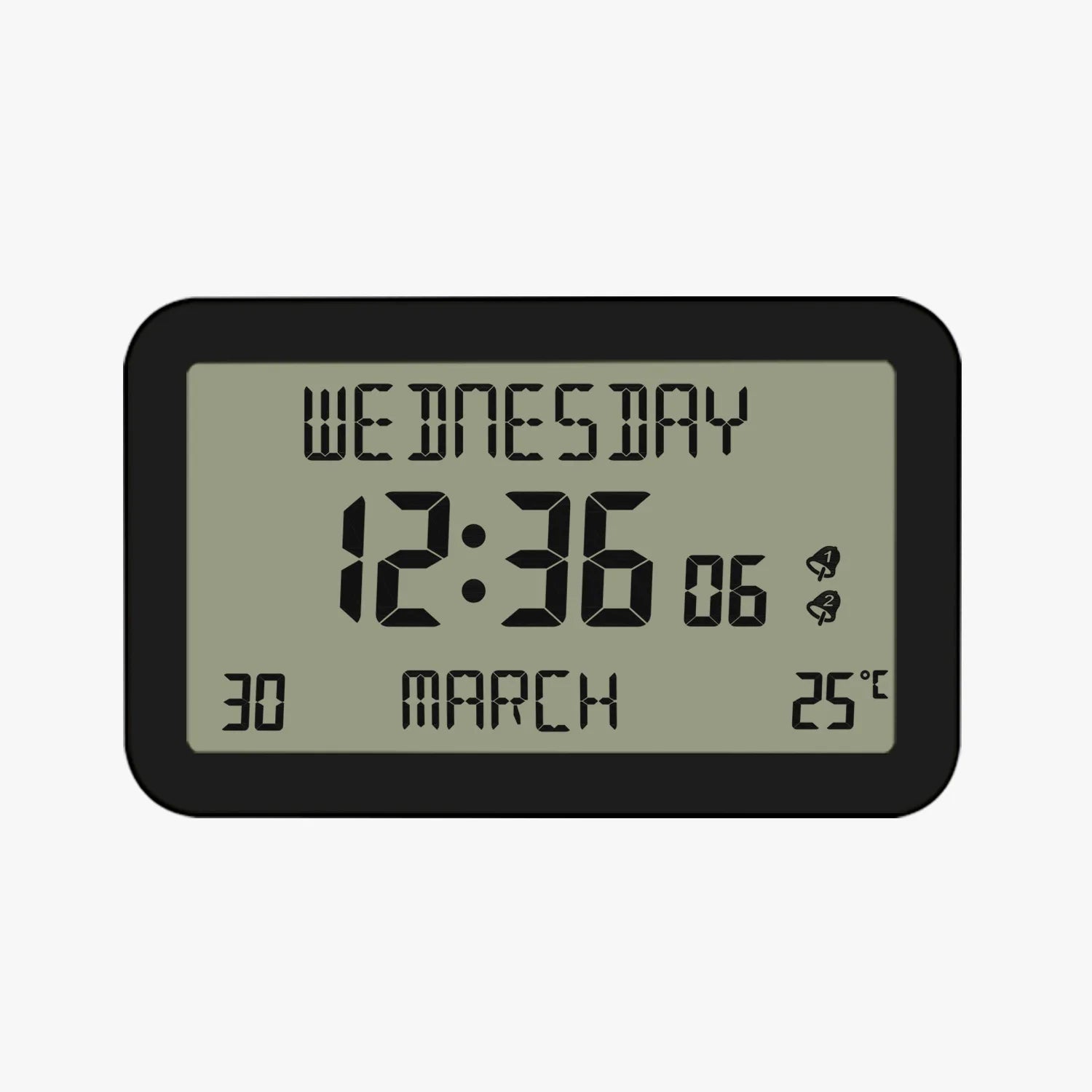 Alarm Clocks Lcd Display Desk Small Clock High-Definition Multi-Function Machine Reminders In Multiple Languages For Travel Home Oasis Select Style 8