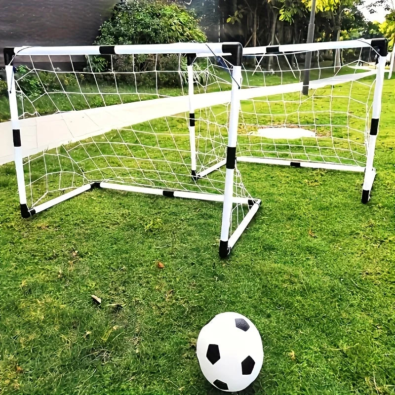 1 set Folding Soccer Goal Door Frame, Portable Indoor/Outdoor Soccer Net,Detachable Training Equipment, PP Material, Soccer Ball Oasis Select