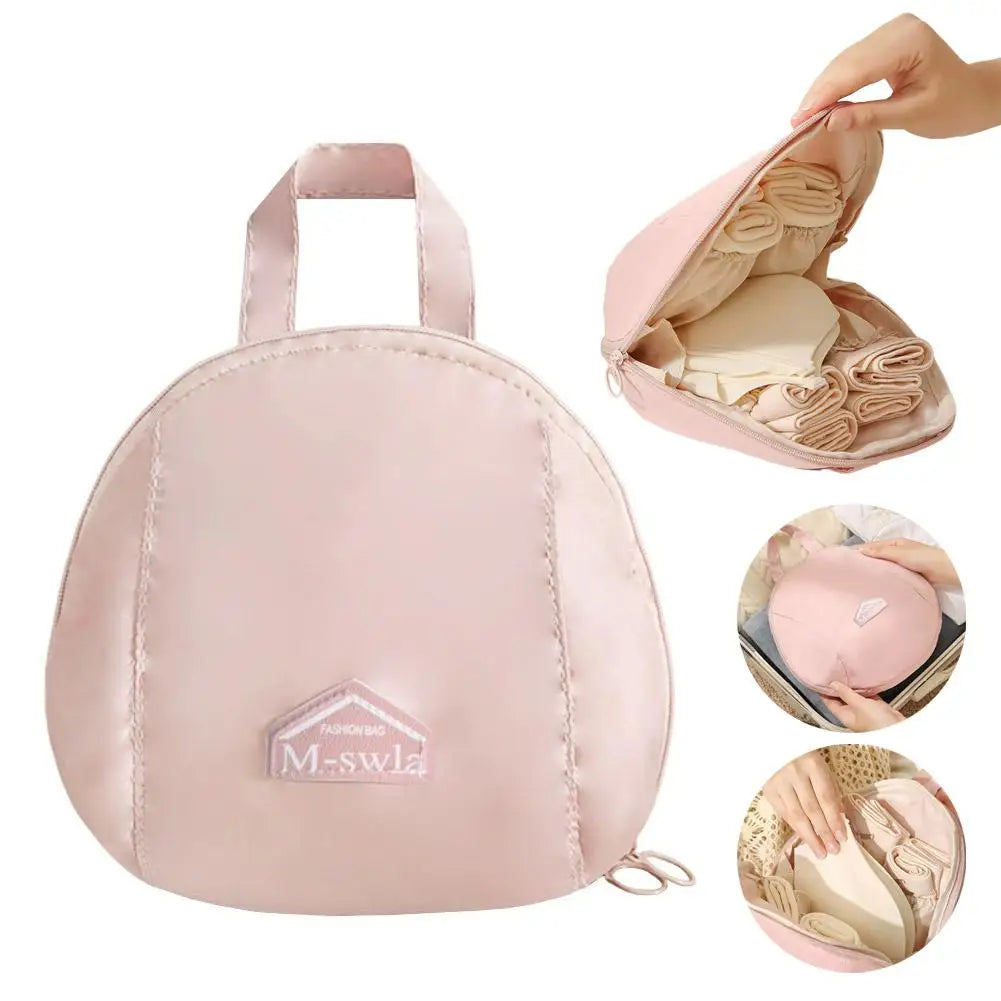 Portable Underwear Storage Bag Travel Bra Organizer Case Waterproof Luggage Packing Cube For Women Undergarment Pouch Oasis Select