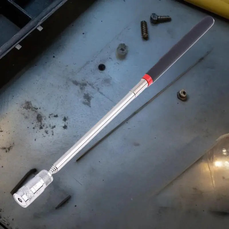 Adjustable Telescopic Magnetic Pen for Screw Nut Bolt; Portable Long Reach Pick Up Tool with LED Light Oasis Select