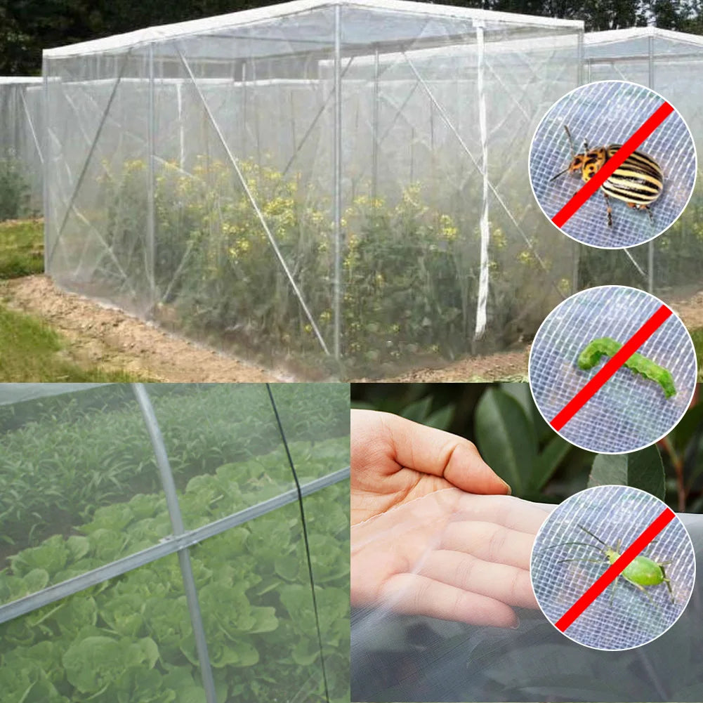 2 Pack 8x32Ft Mesh Netting Plants Cover Insect Pest Barrier Bird Netting for Vegetable Plants Fruits Flowers Trees Oasis Select