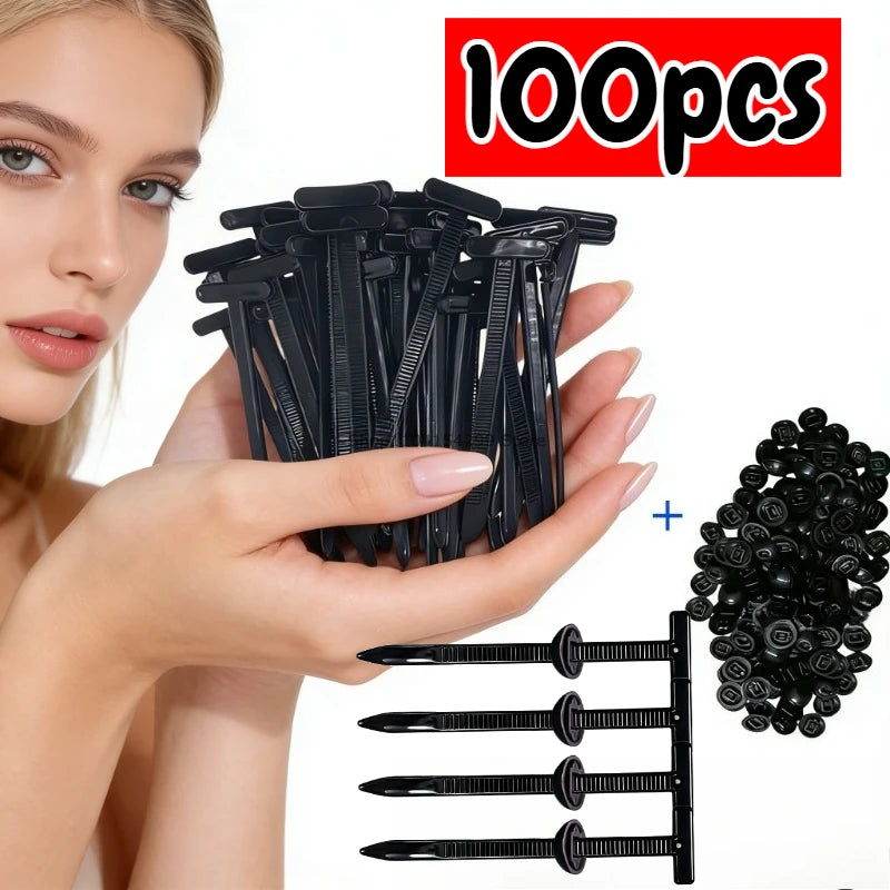 Car Nylon Cable Tie Buckles Universal Heavy Duty Self-Locking Zip Ties Holder with Pin Button Fasteners Car UV Resistant Ties Oasis Select