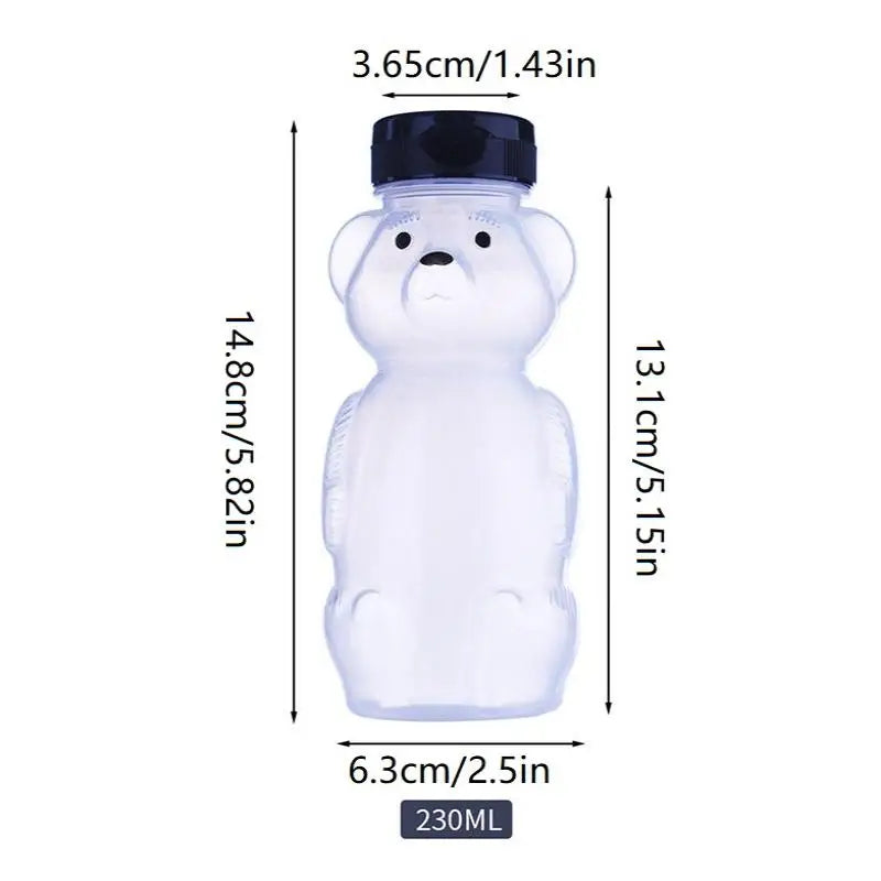 Cartoon Honey Bear Straw Cup with Flexible Straws Leak-Proof Squeezable Cup Cute Squeezable Leak Resistant Cup For Babies Oasis Select