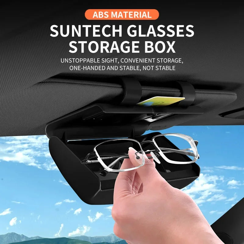 Magnetic Car Sun Visor Glasses Holder & Sunglasses Storage Box