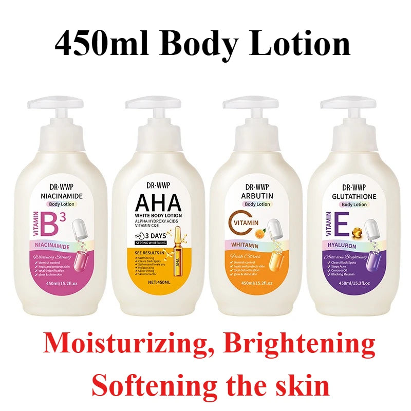 AHA Fruit Acid Body Lotion 450ml – Whitening & Moisturizing Body Moisturizing Lotion Oasis Select