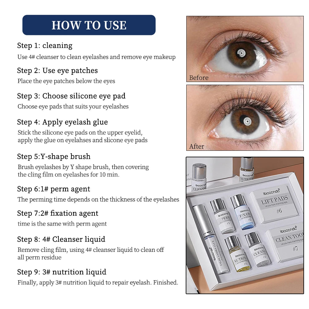 Professional Lash Lifting Kit Semi Permanent Perming Lifting Eyelashes Wave Eyelash Perm Eyelash Enhancer Diy Eyelashes Home Use Oasis Select