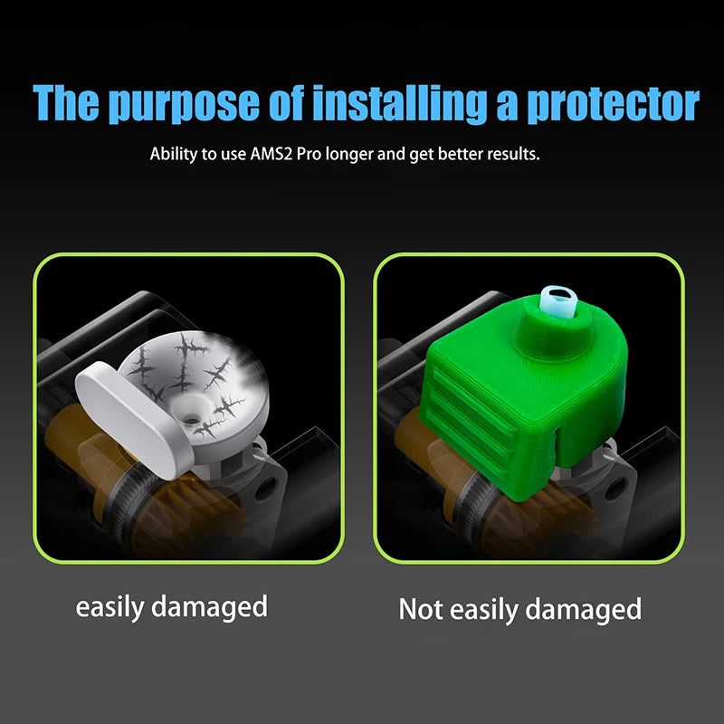 4Pcs For P2S H2D AMS 2 Pro Feed Port Protector 3D Printer Upgrade Accessories Durable And Heat Resistant Oasis Select