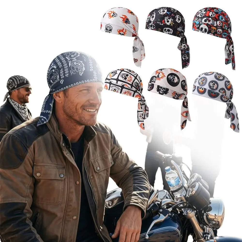Fashion Accessory Breathable Hijab Caps Quick Dry Elastic Pirate Hat UV Protection Comfortable Bandana Headscarf Sports Oasis Select