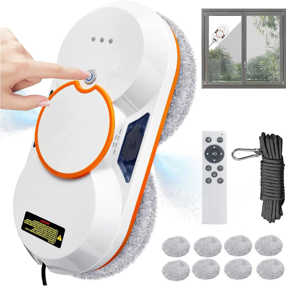 URGGU 3800Pa Robot Window Cleaner with Auto Water Spray