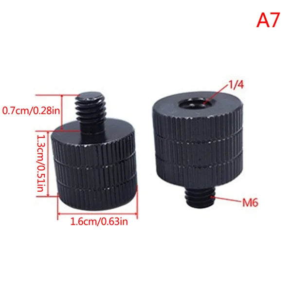 1/4 to M4 M5 M6 M8 M10 Conversion Screw 3/8" Male to Female Thread Screw Mount Adapter Standard for Projector Tripod Oasis Select A7
