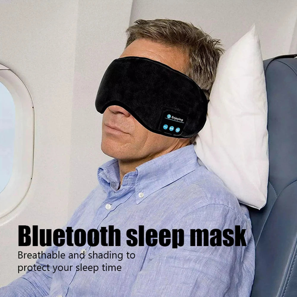 Fone Bluetooth Earphones Sports Sleeping Headband Elastic Wireless Headphones Music Eye Mask Wireless Bluetooth Headset Headband Oasis Select