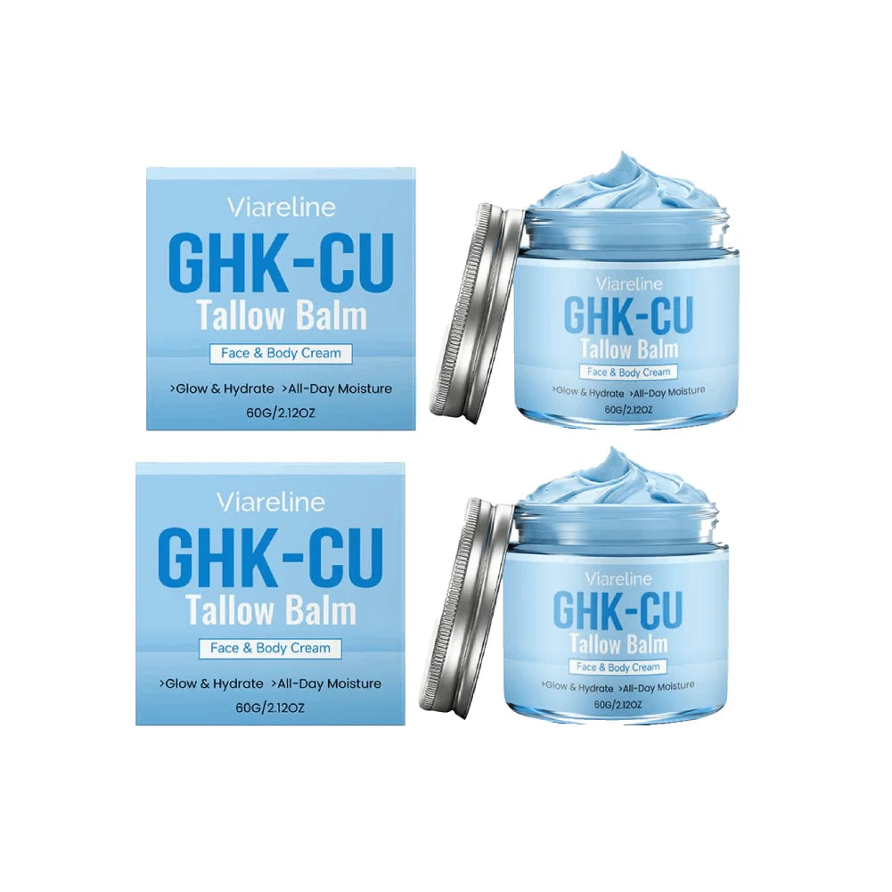 GHK-CU Copper Peptide Tallow Balm Blue Cream Promote Collagen Production Providing Long-Lasting Firmness and Deep Hydration SKIN Oasis Select B