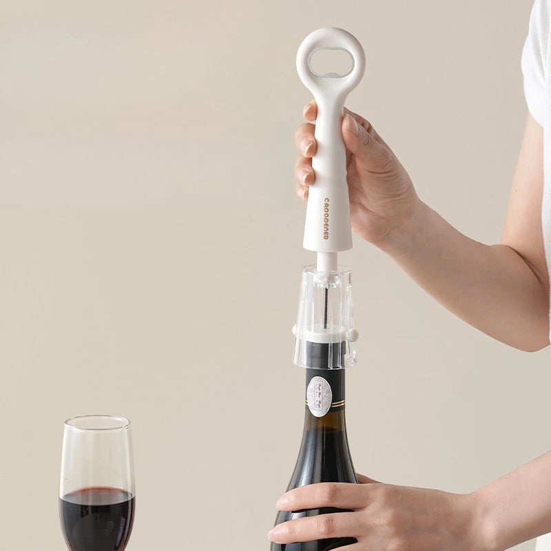 Pneumatic Wine Opener Dual Purpose Beer Wine Opener Effortless Safe Anti-explosion No Cork Debris Home Use Oasis Select