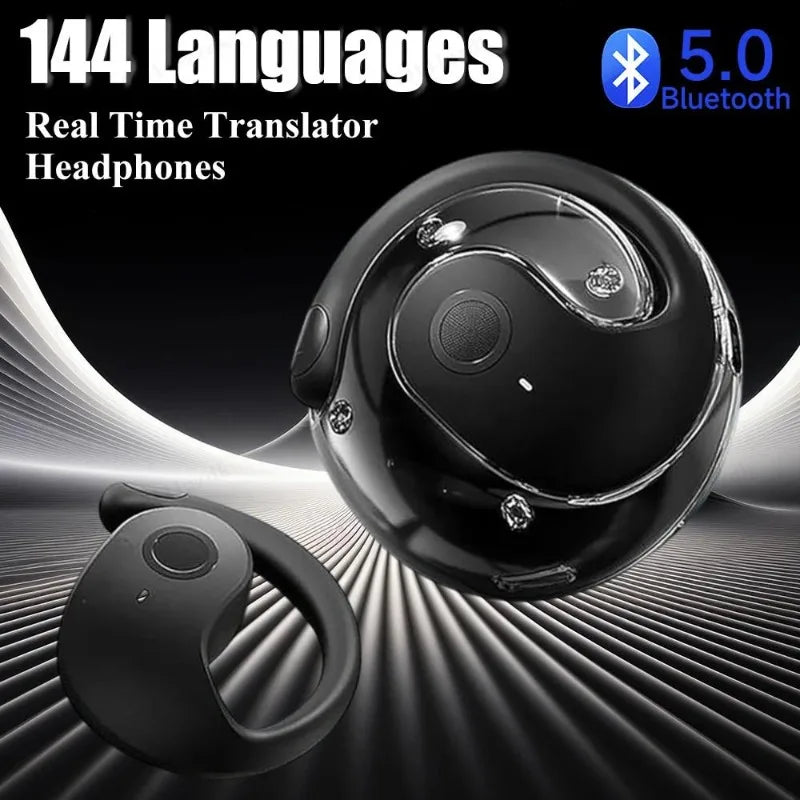 AI Translator fonesbluetooth Earbuds Real-Time Translators Headphones 144 Languages voice translator Wireless Bluetooth earphone Oasis Select