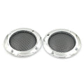 2" Metal Mesh Speaker Grille Cover | Decorative Circle 2-Pack