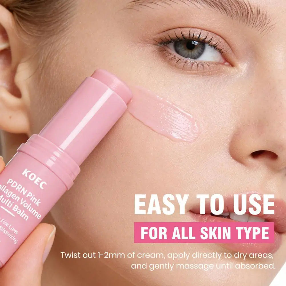 White Truffle Multi Balm Stick & PDRN Pink Collagen Volume Serum Stick Moisturizing Glowy Fade Fine Lines Finish Solid Skincare Oasis Select