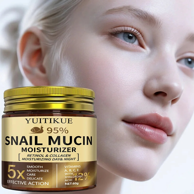 Snail Mucin Cream with Retinol & Collagen – 60g Moisturizer