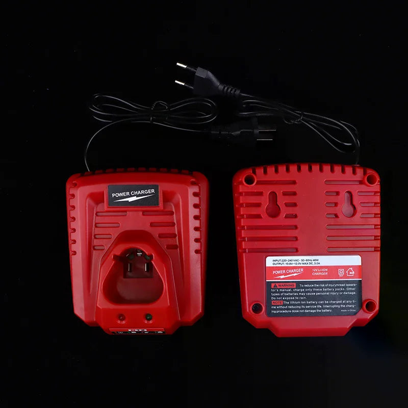 Power Tool Parts For M12 N12 Lithium-Ion Battery Charger 3A Fast Charging Replacement 48-11-2401 48-11-2402 C12B C12BX Oasis Select