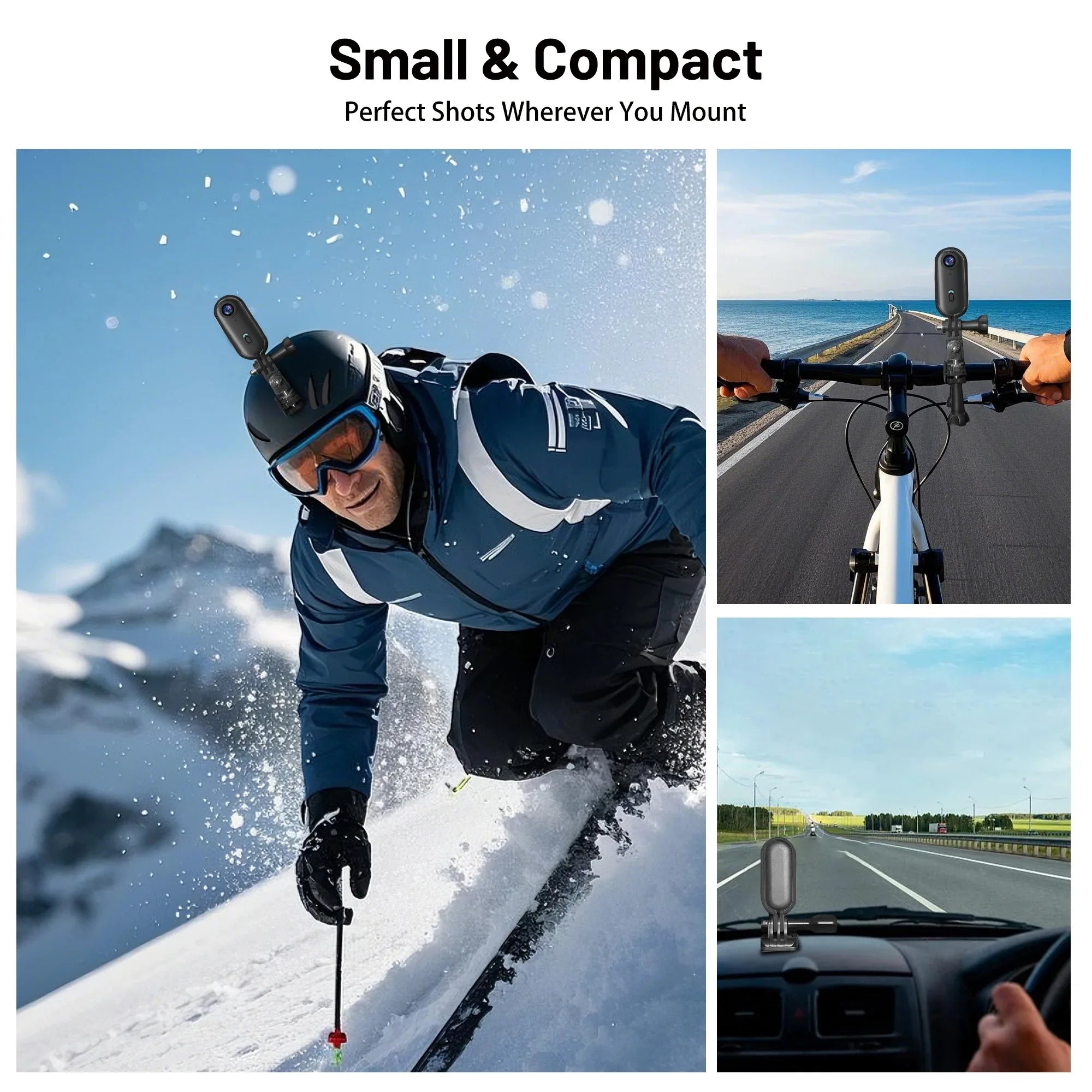 H88 Action Camera Accessories – Mounts, Buckles & Waterproof Case