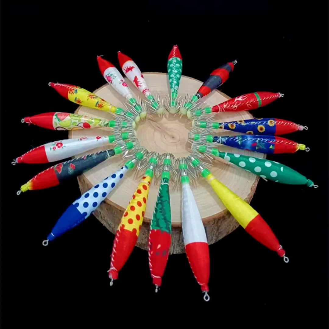 5pcs multi-color strong luminous squid needle 4.0 # octopus hook squid needle lure bait Oasis Select