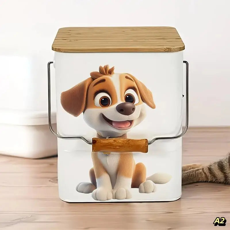 Waterproof Cat & Dog Food Container Sticker PVC Decal