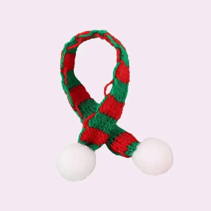Mini Christmas Wine Bottle Covers Santa Hats Scarf Christmas Scarf Santa Hats for Dolls Home Decor Christmas Supplies Oasis Select light green