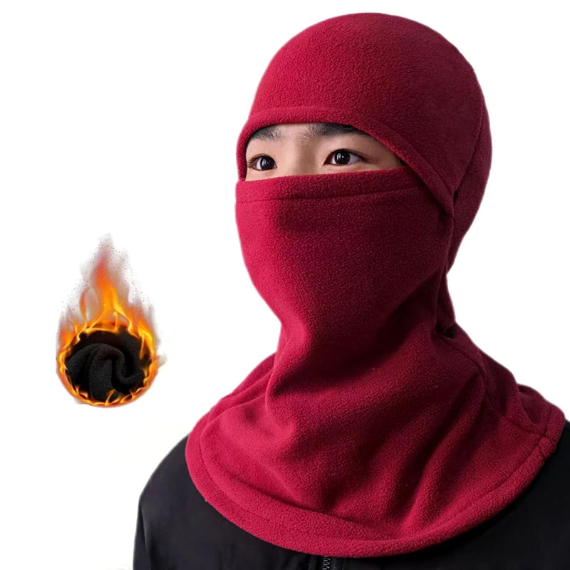 Winter Fleece Balaclava Full Face Mask – Windproof Ski Ride