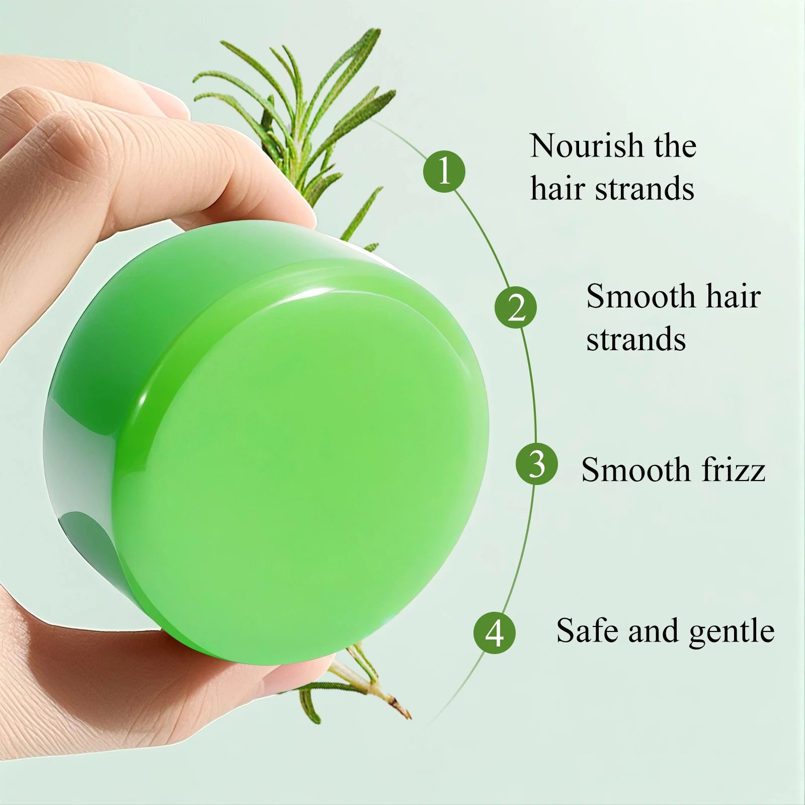 Rosemary Shampoo Bar – Sulfate-Free, Balances Scalp & Volume Solid Shampoo Bar Oasis Select
