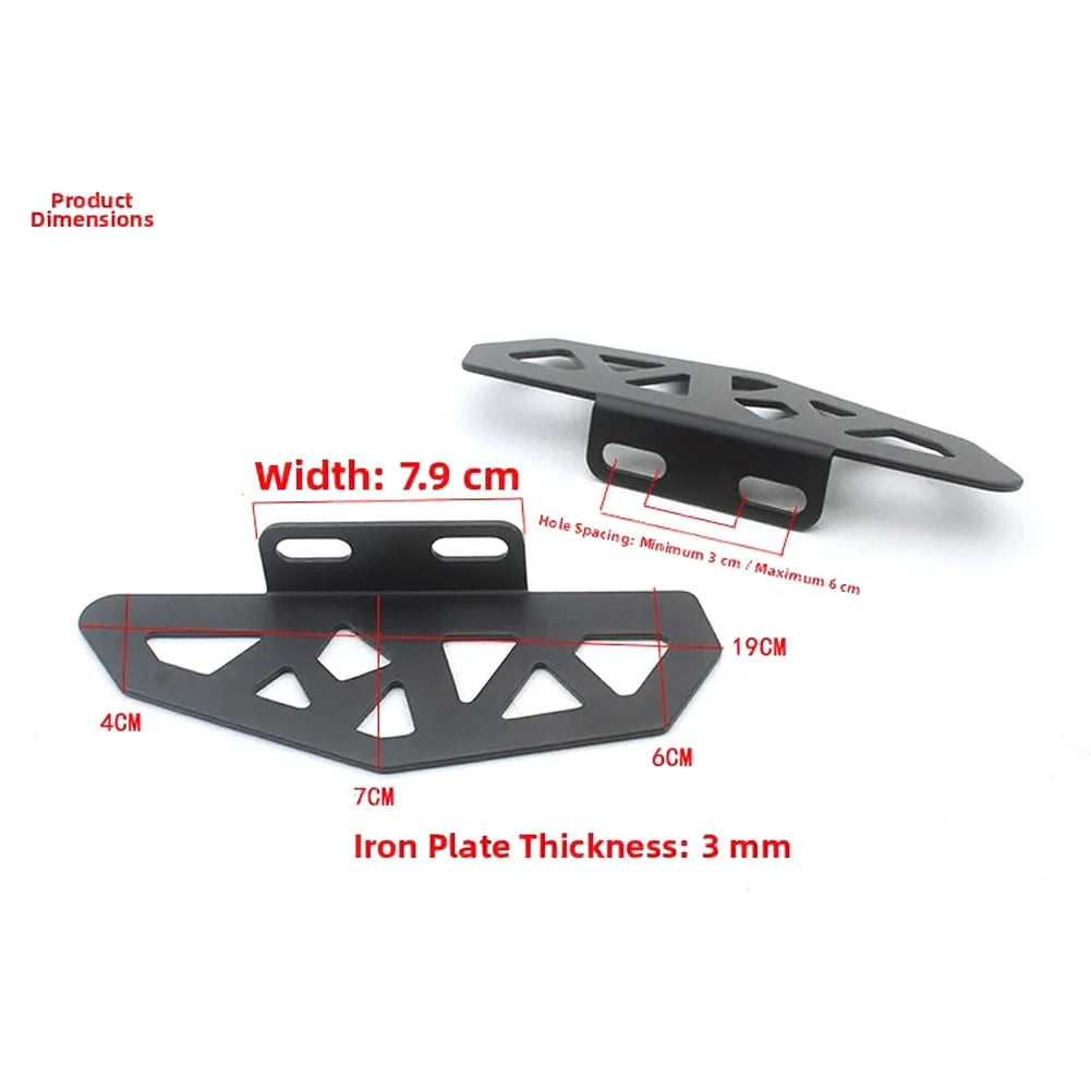 Black Steel Rear Pedal Pegs For Niu For G30 UQ U2 Electric Bike Foot Rest Accessories 19x7cm Oasis Select