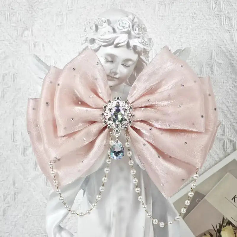 Rhinestone Bow Hair Clip for Girls – Princess Party Accessory Girls Hair Clip Oasis Select A17
