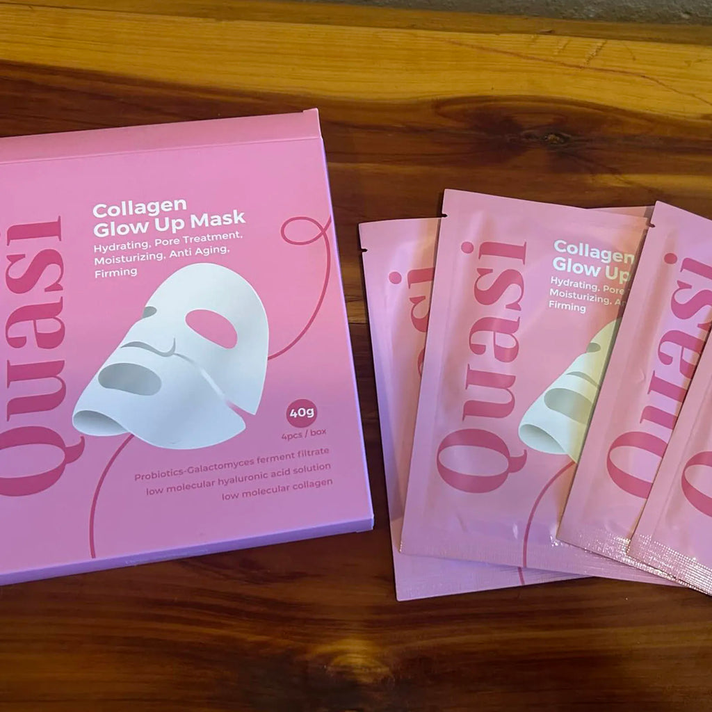 Quasi 3D Lifting Skincare Set Korean Night Cream Serum Face Mask Overnight Deep Hydration Firming Brightening Pore Minimizing Oasis Select