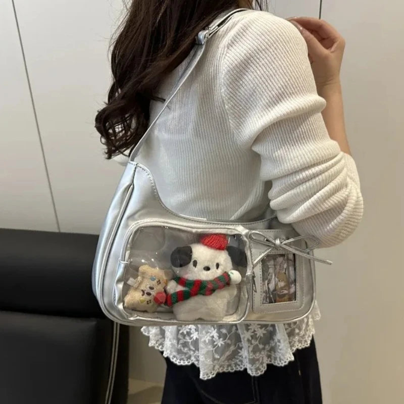 Korean Instagram Cartoon Doll Pain Bag Female High Beauty Design Sense Single Shoulder Cross Shoulder Backpack Oasis Select
