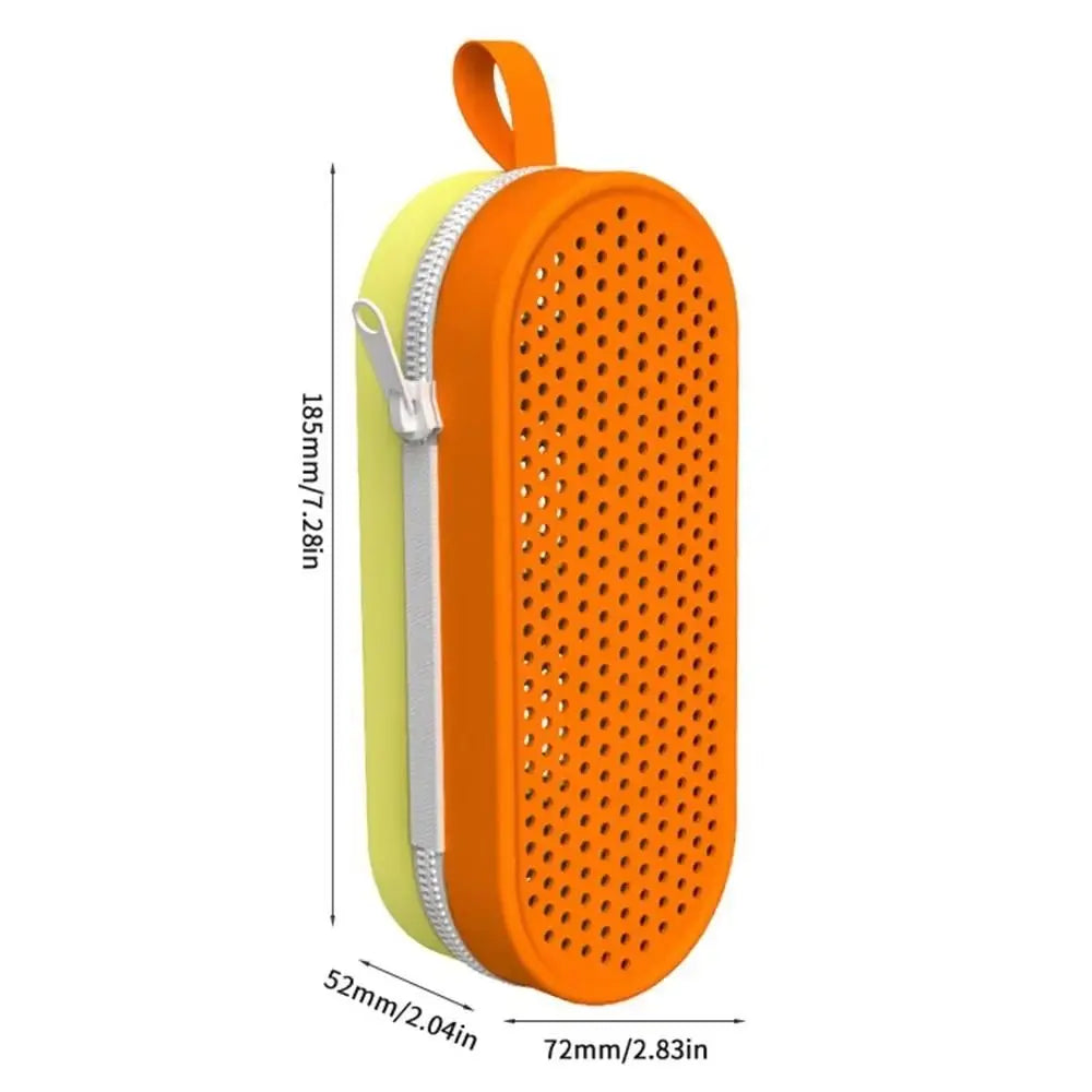 1Pcs Dual-Sided Zipper Swimming Goggles Storage Box Breathable Silicone Sun Glasses Protection Box Large Capacity Portable Oasis Select