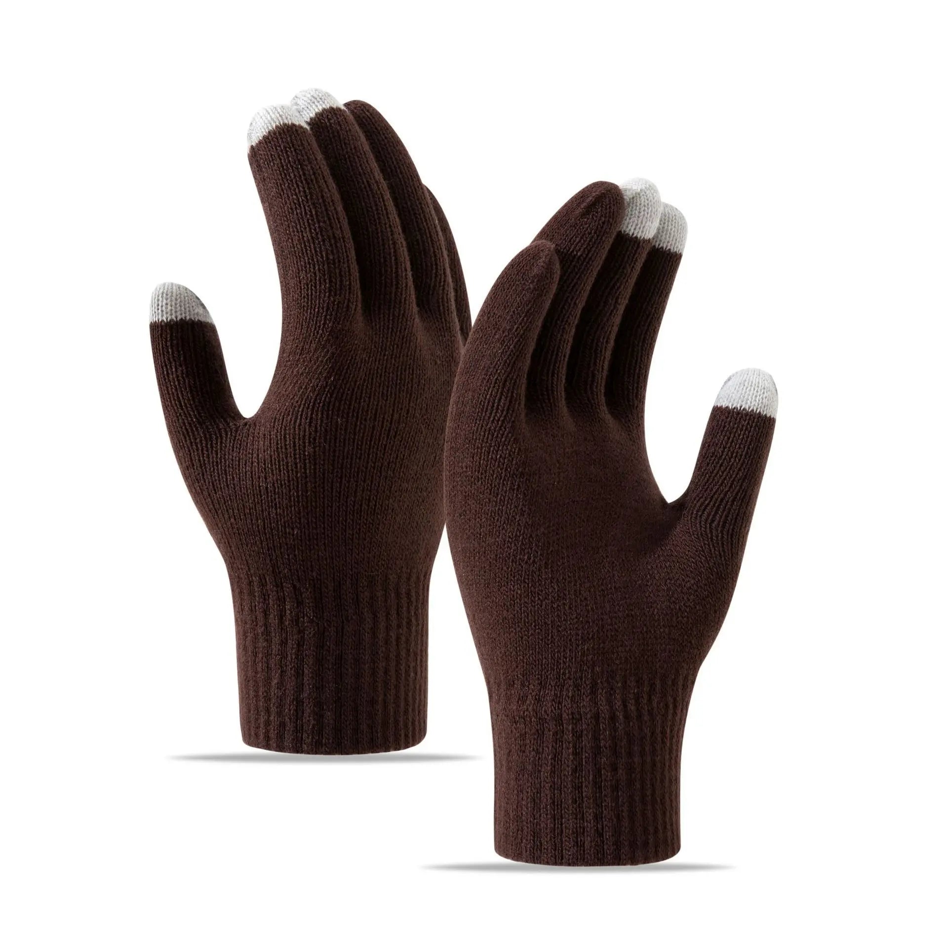 Knitted Gloves Touch Screen Cycling Skiing Fitness Warmth Autumn