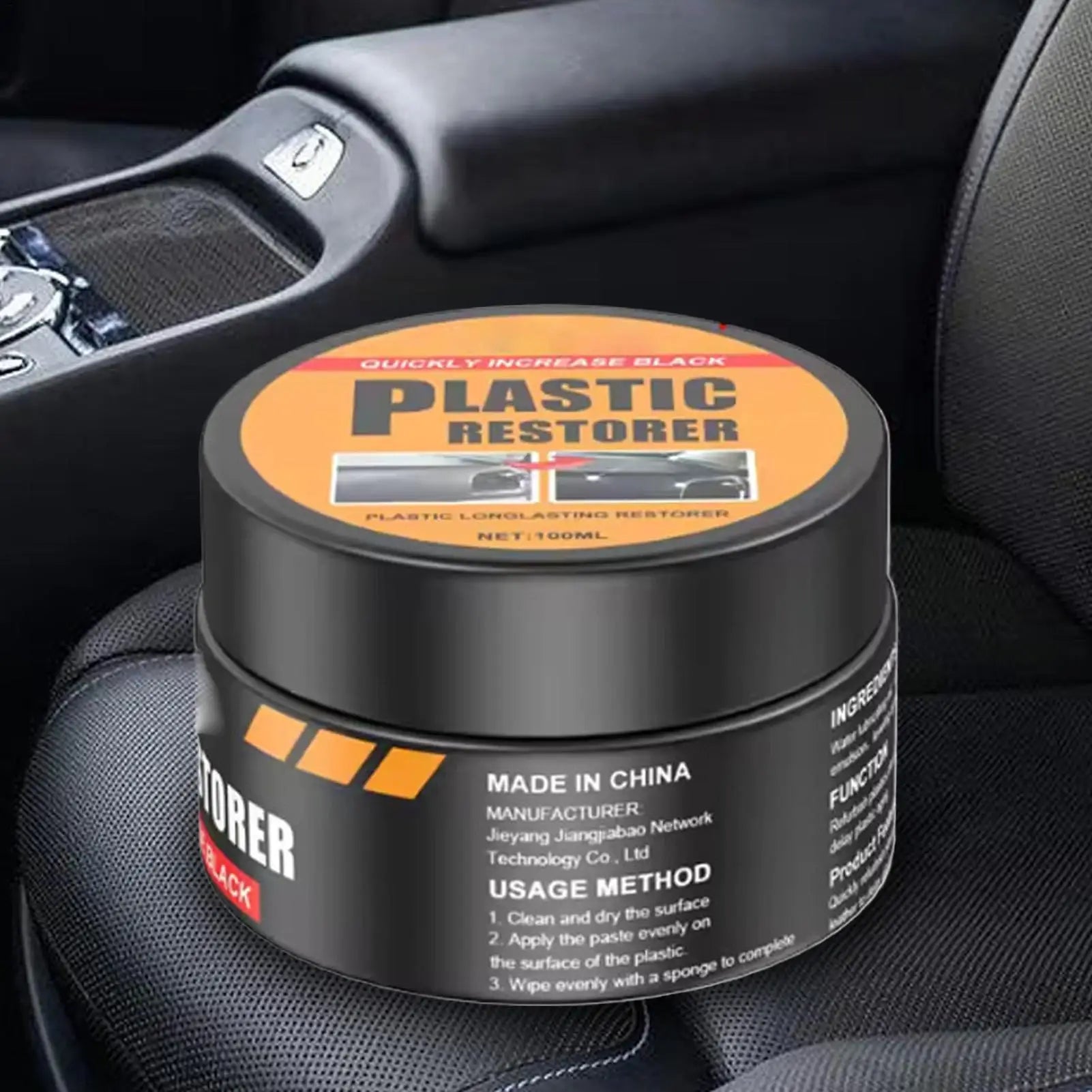 Leather Restorer Paste Renewal Wax Car Interior Leather Care Cleaning Cream Auto Shine Cleaner Long-Lasting Protection Cream Oasis Select
