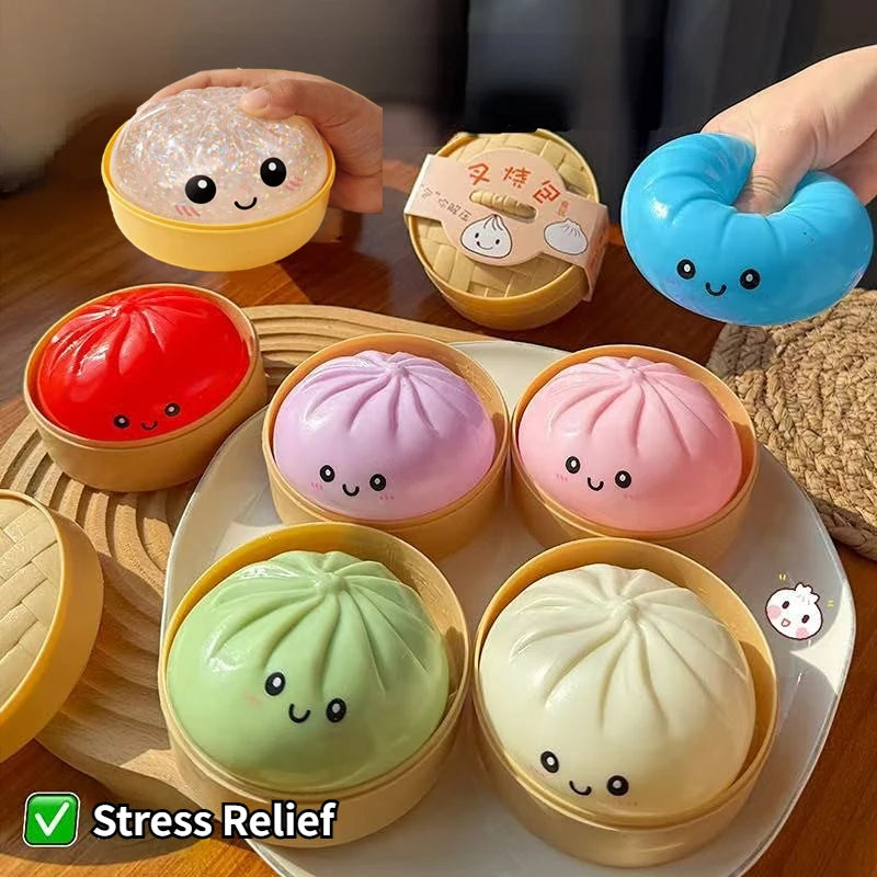 Dumpling Squishy Stress Ball – Slow Rebound Decompression Toy Squishy Stress Toy Oasis Select