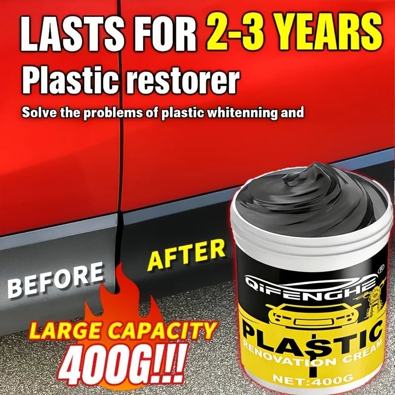 Car Plastic Restorer Cream – Trim, Bumper & Dashboard Renovator