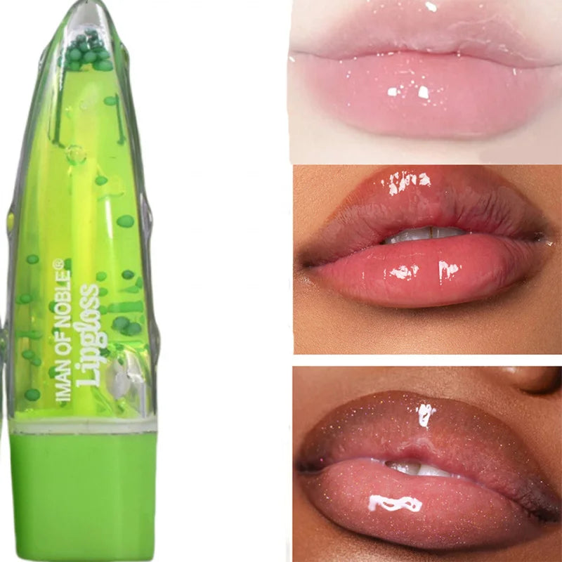 4-Pack Aloe Vera Color-Change Lip Oil Gloss Set | Moisturizing