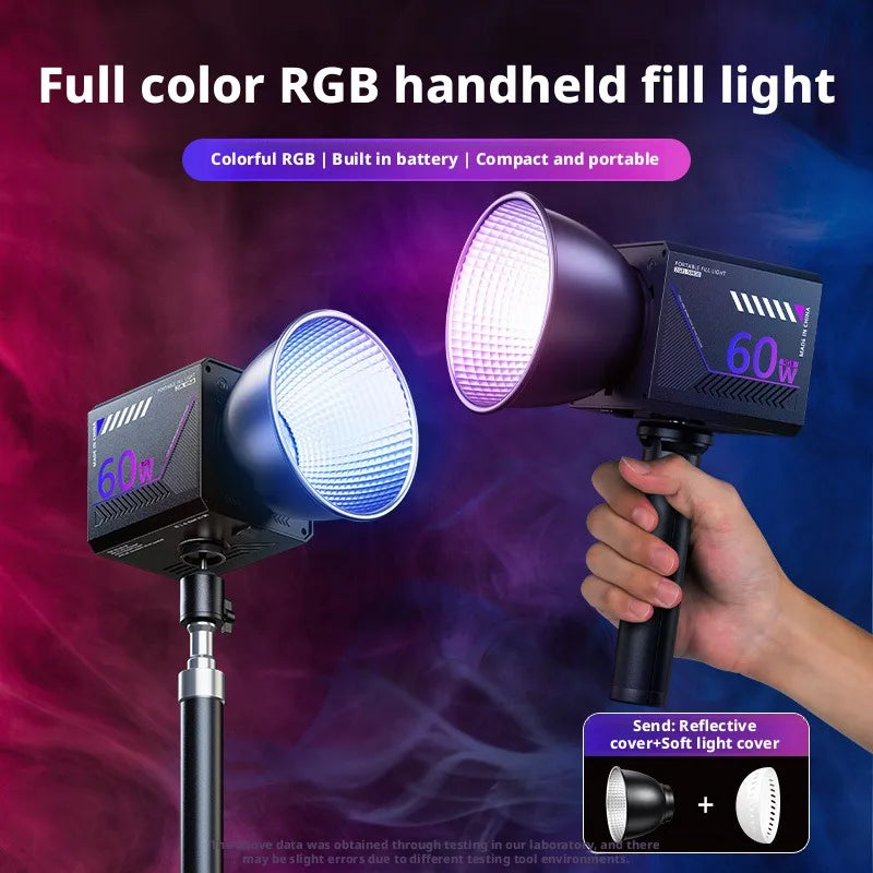 SHINEKNOT RGB COB Fill Light | Portable Handheld Photography Lamp