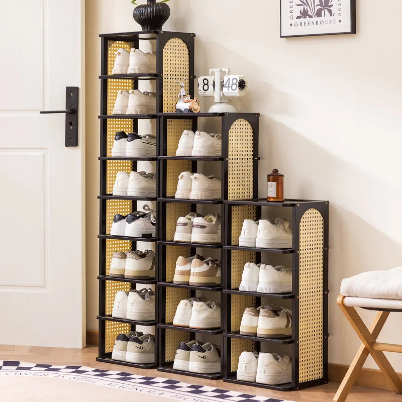 Multi-layer household door Small narrow shoe cabinet Simple and does not take up space Strong and durable Home storage shelf Oasis Select